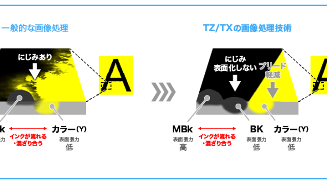 「LUCIA TD」インクで、普通紙でも高発色で印刷できます